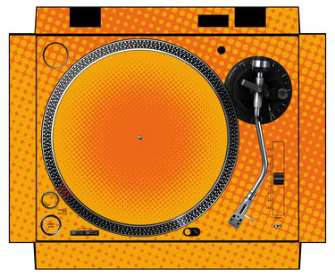 Pioneer DJ PLX 500 Skin Gradienter Orange